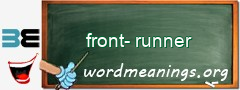 WordMeaning blackboard for front-runner